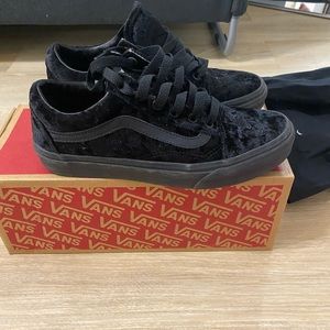 Black Velvet Vans